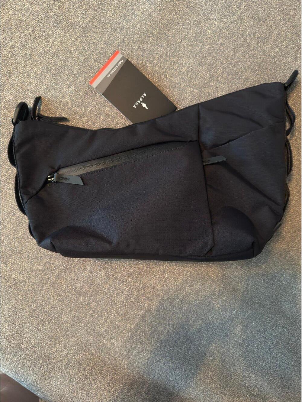 ALPAKA Flow Satchel Black Axoflux 210D Sling Crossbody Bag NWT Techwear EDC